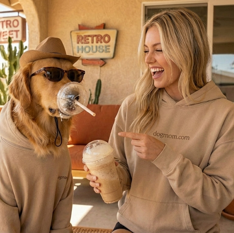 Dogmom.com Natural Hoodie - alternate view - DogMom.com