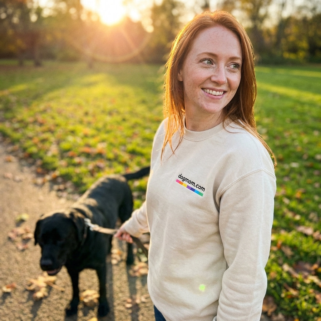 DogMom.com Logo Crewneck Sweatshirt
