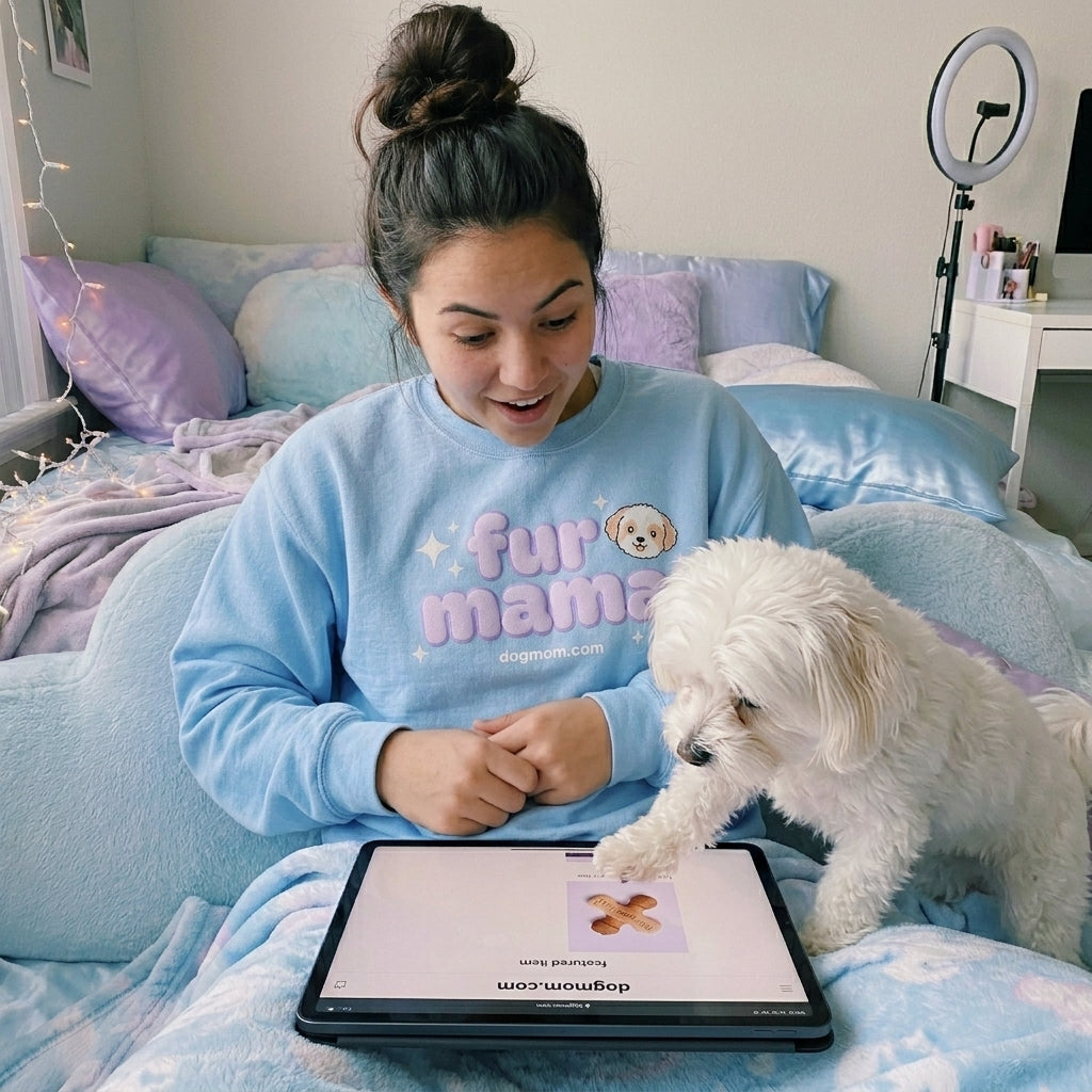 Fur Mama Crewneck Sweatshirt - DogMom.com