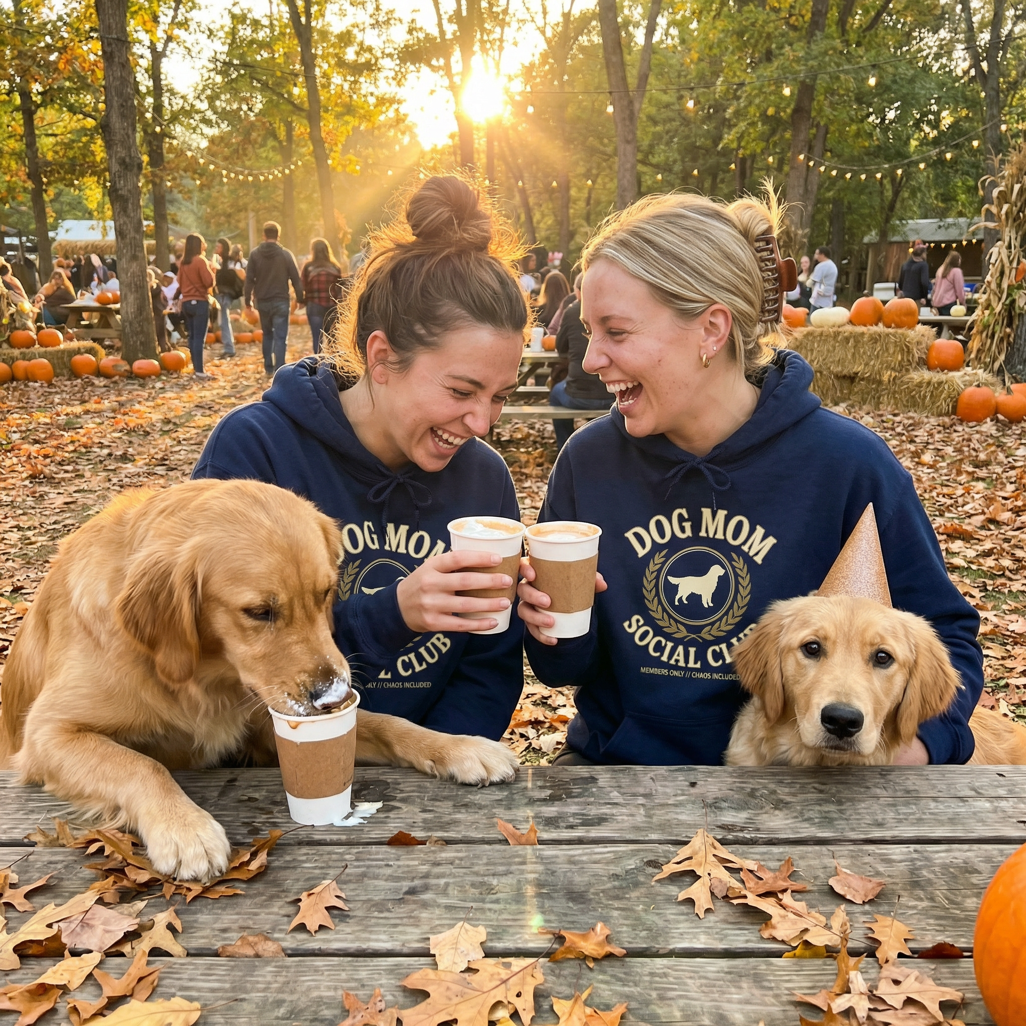 Dog Mom Social Club Hoodie - Friends