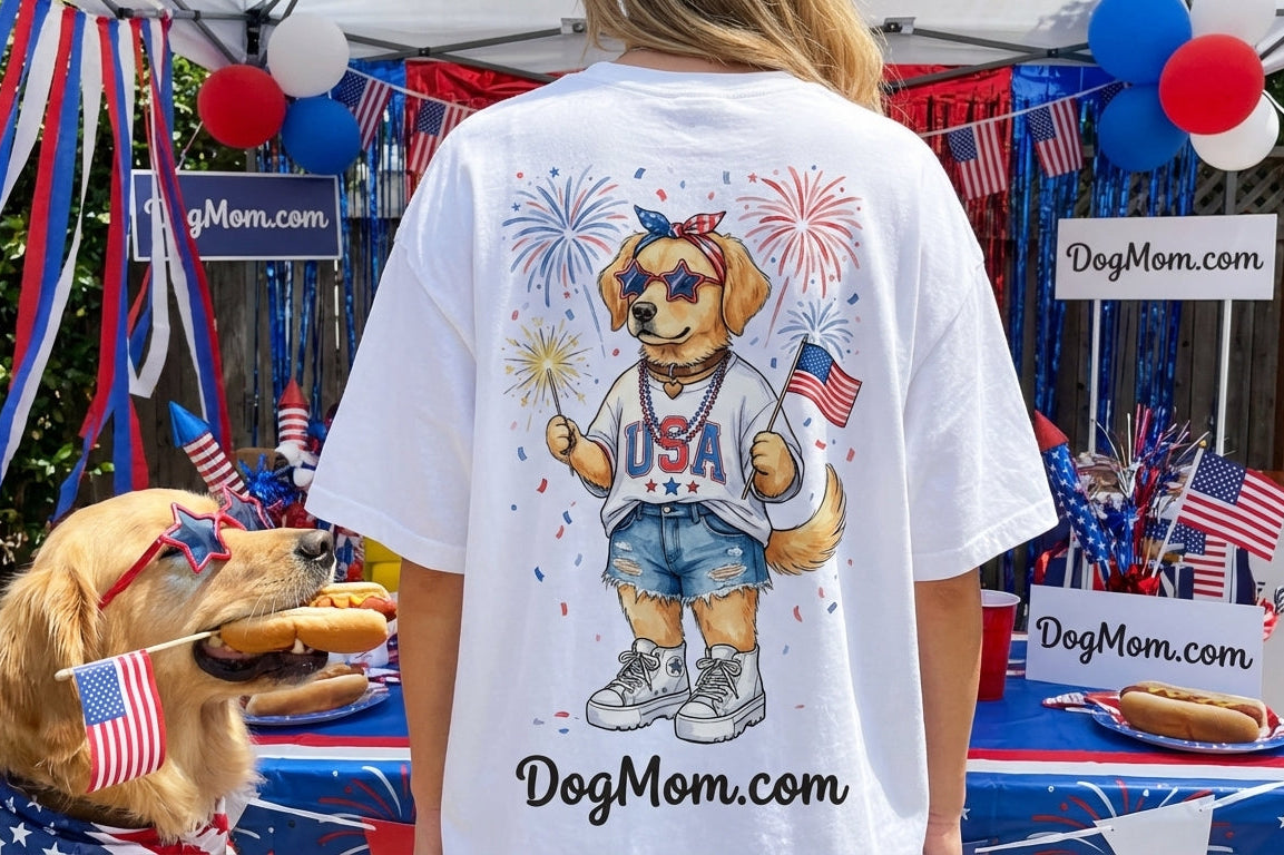 Golden USA Dog Mom Tee - view 7 - DogMom.com
