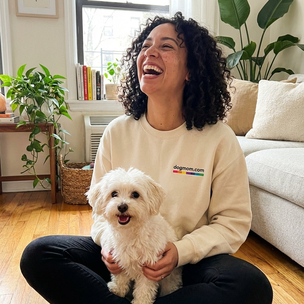 DogMom.com Logo Crewneck Sweatshirt