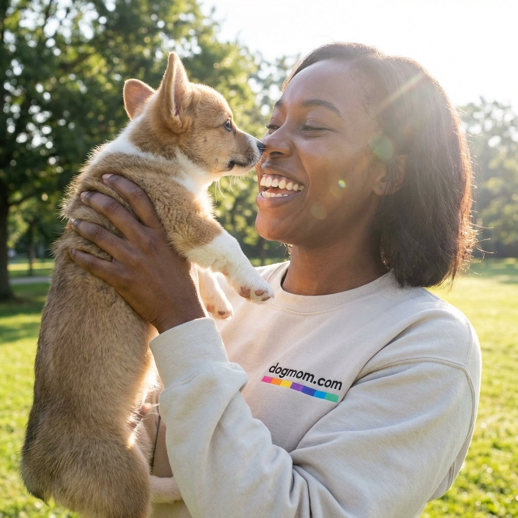 DogMom.com Logo Crewneck Sweatshirt