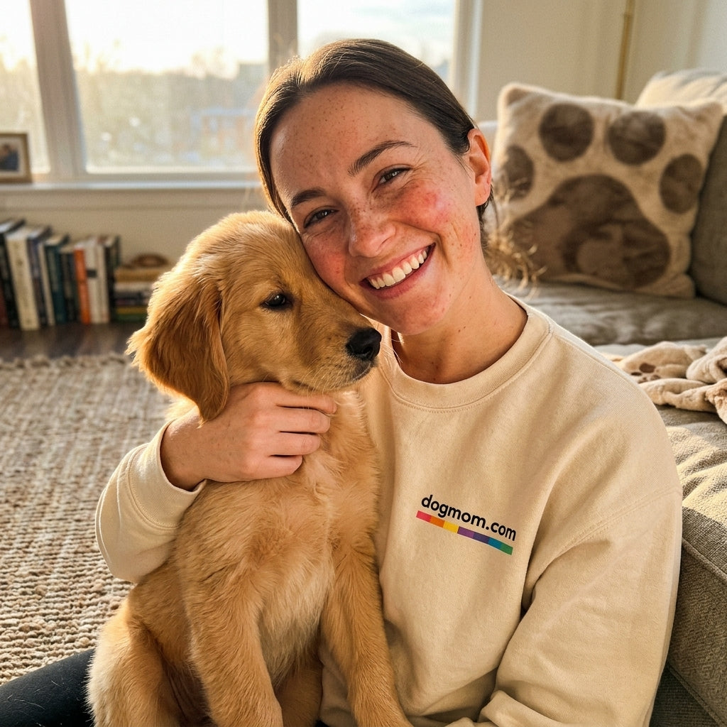 DogMom.com Logo Crewneck Sweatshirt lifestyle