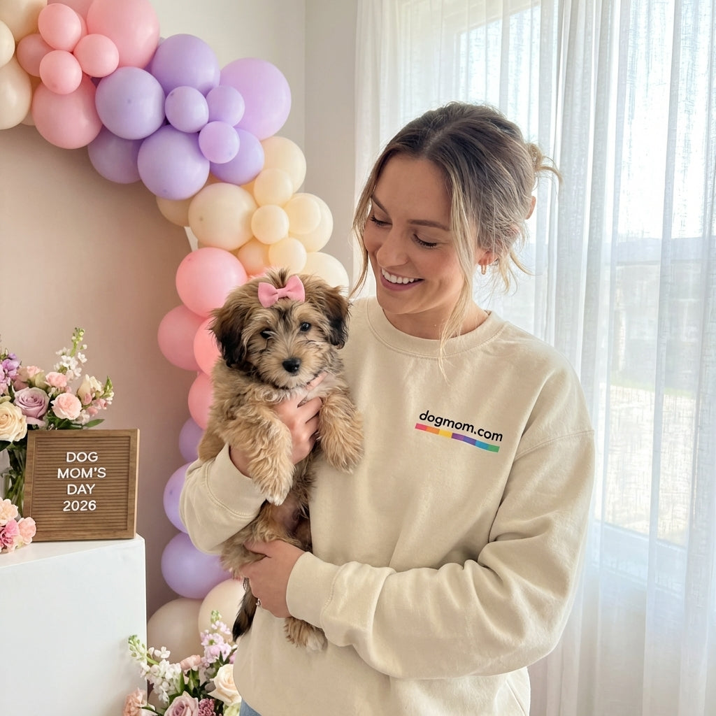 DogMom.com Logo Crewneck Sweatshirt