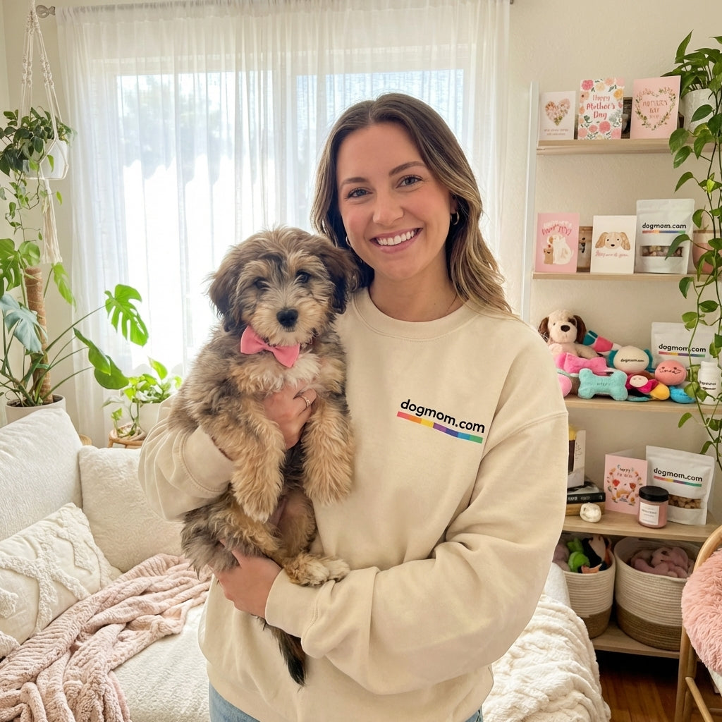 DogMom.com Logo Crewneck Sweatshirt