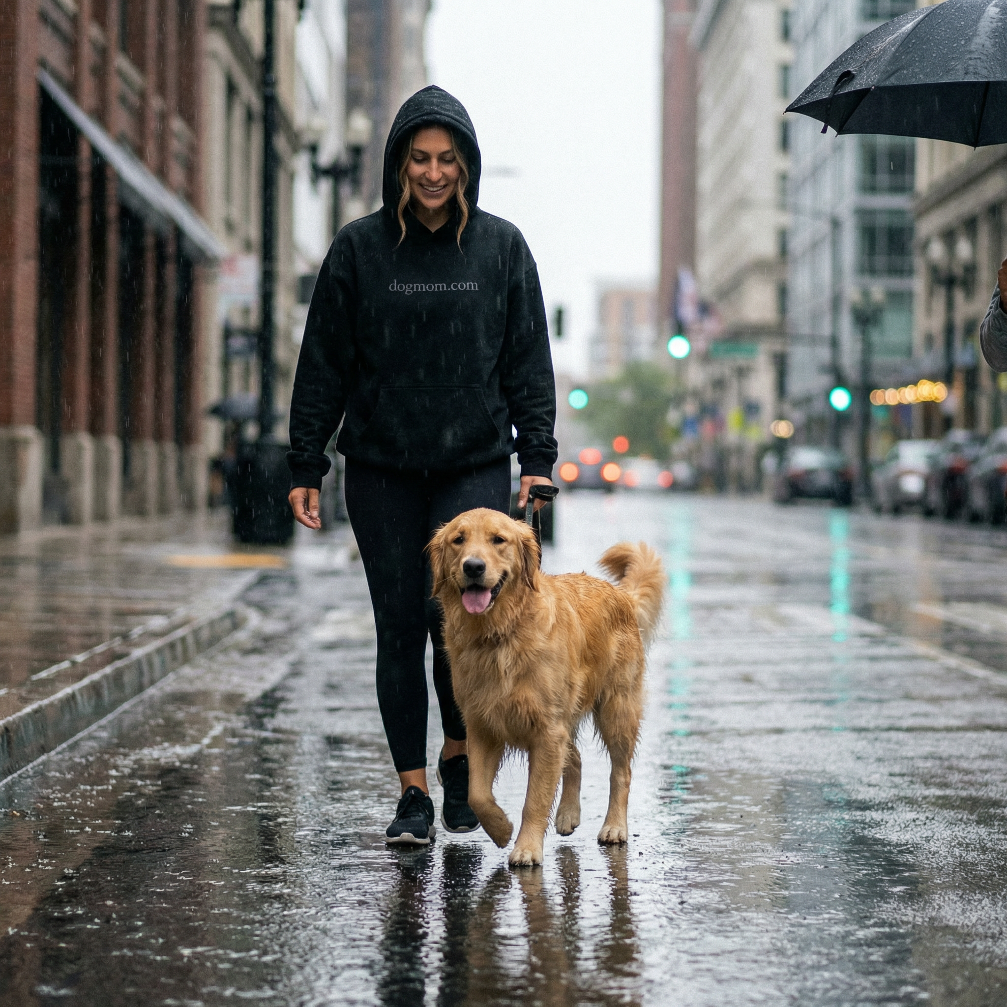 Classic Black Dog Mom Hoodie
