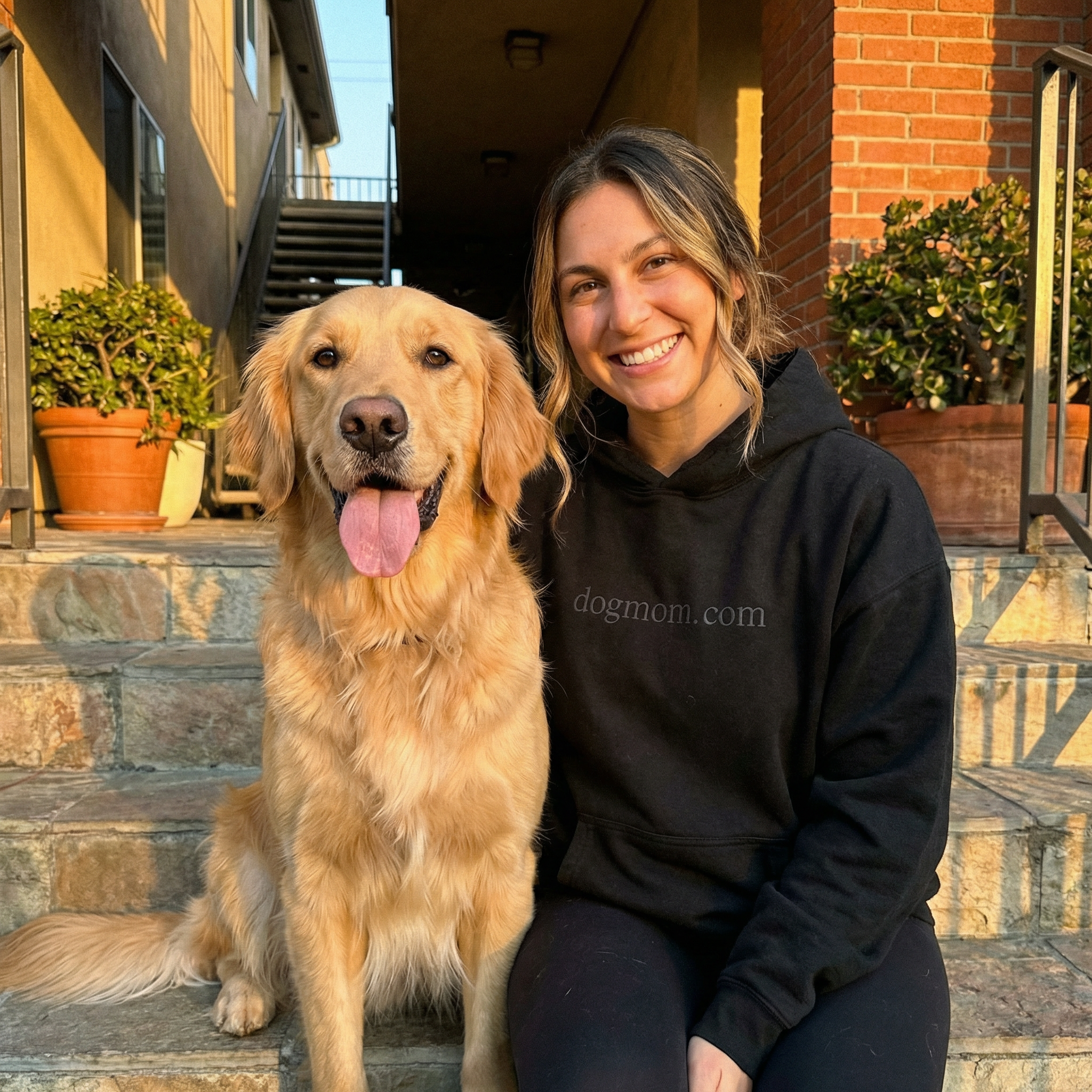 Classic Black Dog Mom Hoodie