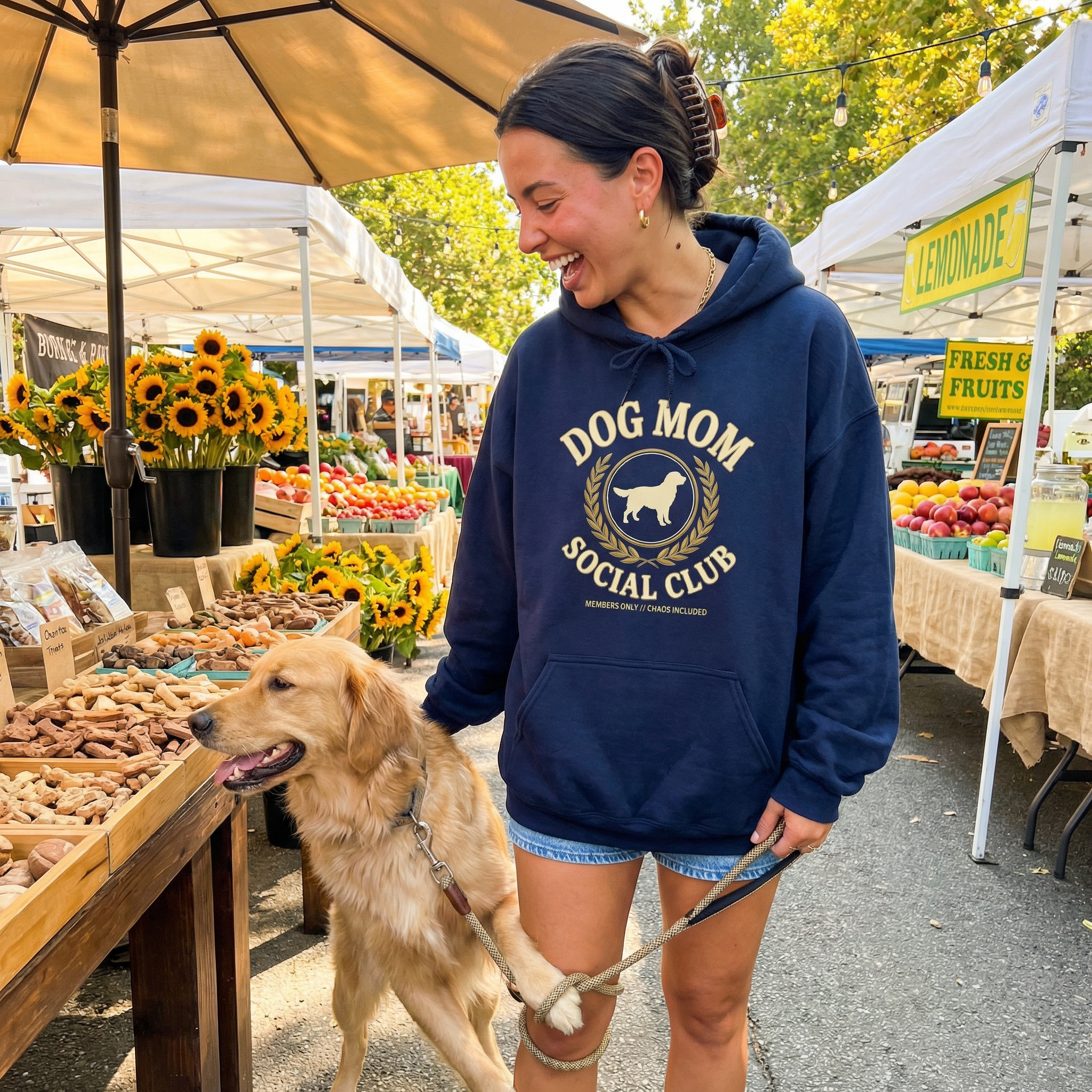 Dog Mom Social Club Hoodie - Summer Market