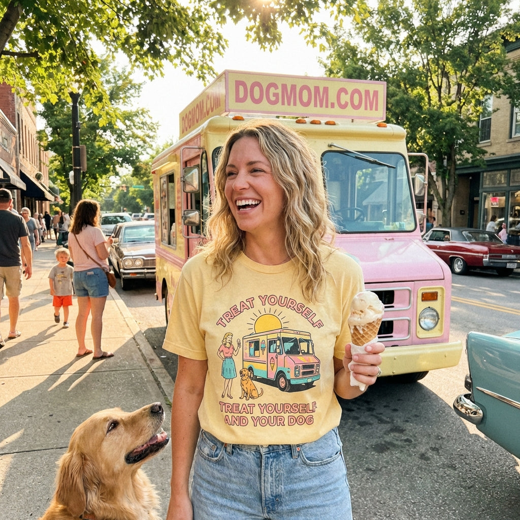 Treat Yourself & Your Dog Tee - Dog Mom Lifestyle